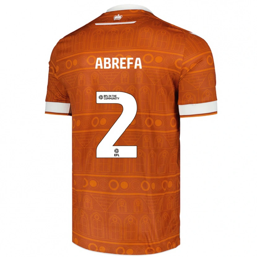Danxen Damen Kelvin Abrefa #2 Orange Weiß Auswärtstrikot Trikot 2025/26 T-Shirt