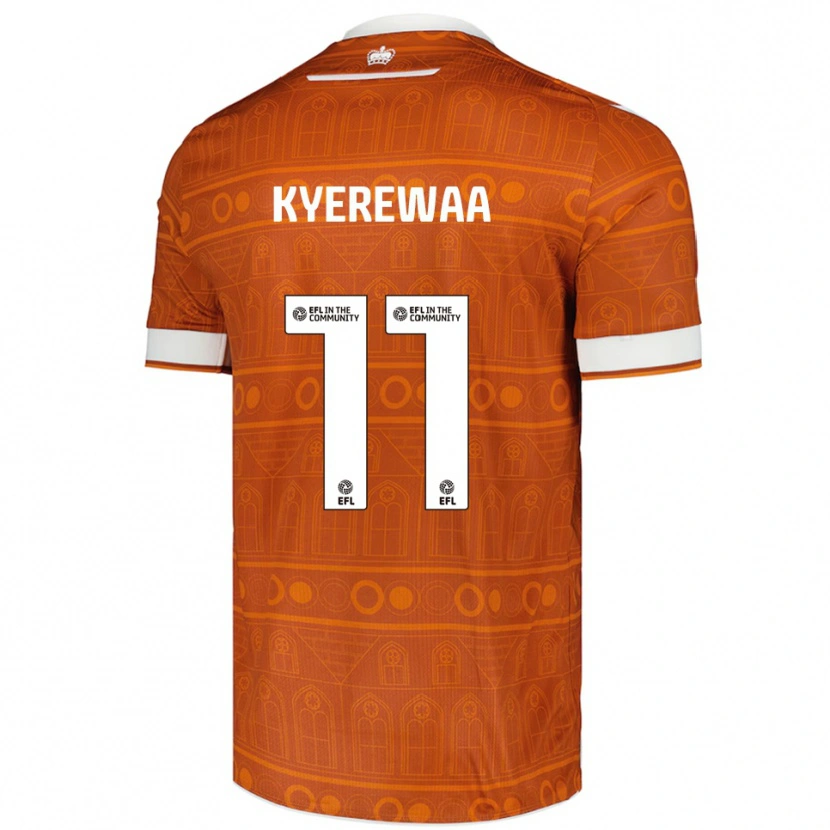 Danxen Damen Daniel Kyerewaa #11 Orange Weiß Auswärtstrikot Trikot 2025/26 T-Shirt