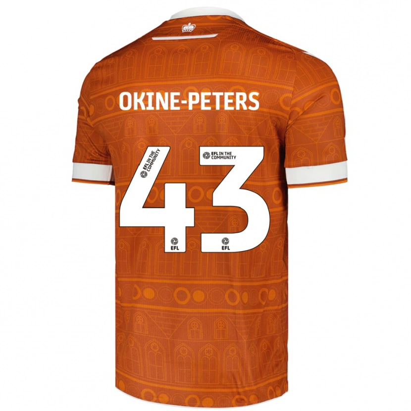Danxen Damen Jeremiah Okine-Peters #43 Orange Weiß Auswärtstrikot Trikot 2025/26 T-Shirt