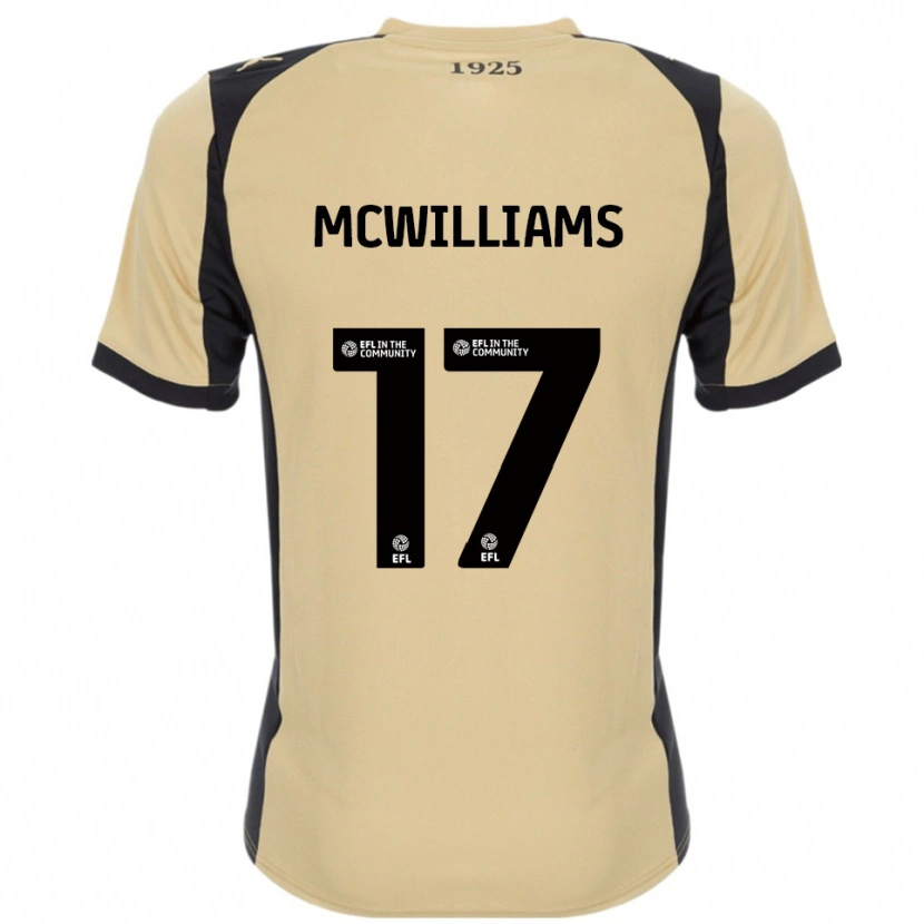 Danxen Damen Shaun Mcwilliams #17 Gold Schwarz Auswärtstrikot Trikot 2025/26 T-Shirt