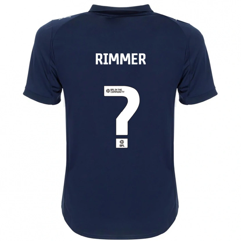 Danxen Damen Harry Rimmer #0 Marine Weiß Auswärtstrikot Trikot 2025/26 T-Shirt