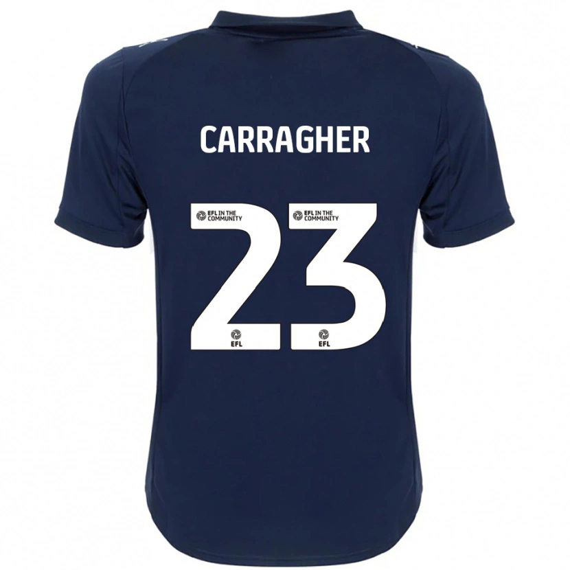 Danxen Damen James Carragher #23 Marine Weiß Auswärtstrikot Trikot 2025/26 T-Shirt