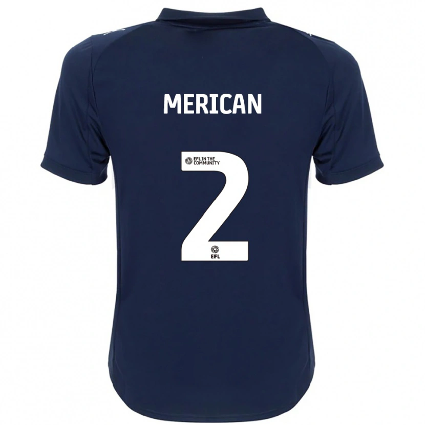 Danxen Damen Sara Merican #2 Marine Weiß Auswärtstrikot Trikot 2025/26 T-Shirt