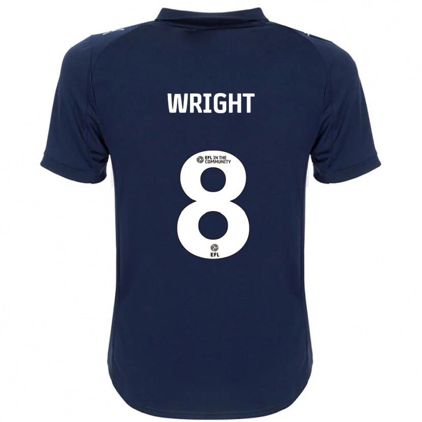 Danxen Damen Callum Wright #8 Marine Weiß Auswärtstrikot Trikot 2025/26 T-Shirt