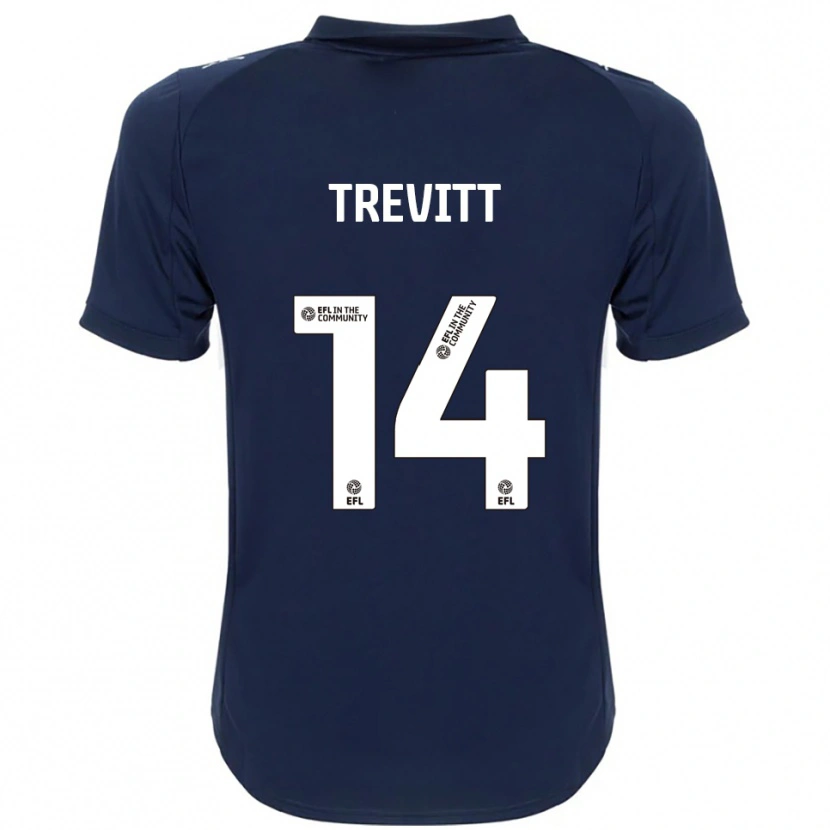 Danxen Damen Ryan Trevitt #14 Marine Weiß Auswärtstrikot Trikot 2025/26 T-Shirt