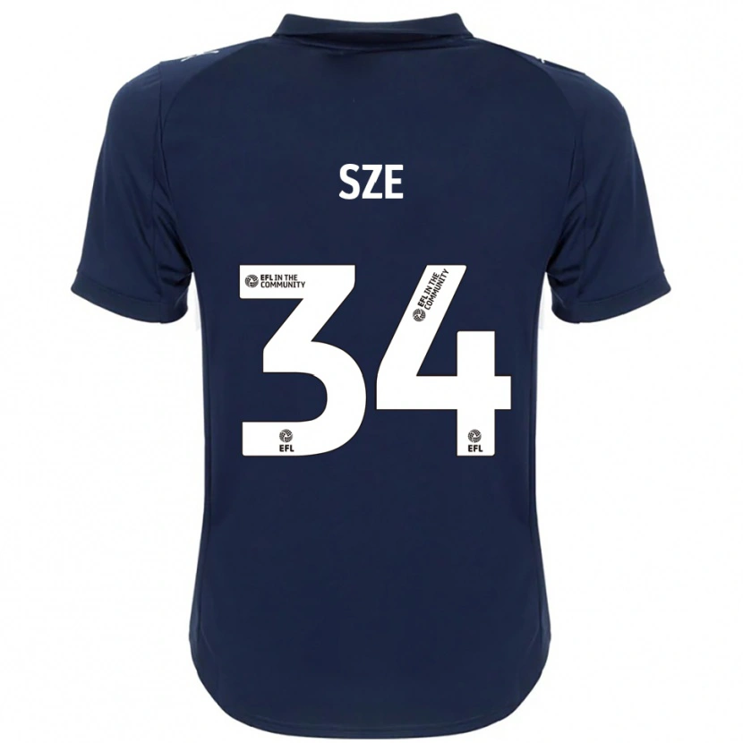 Danxen Damen Chris Sze #34 Marine Weiß Auswärtstrikot Trikot 2025/26 T-Shirt