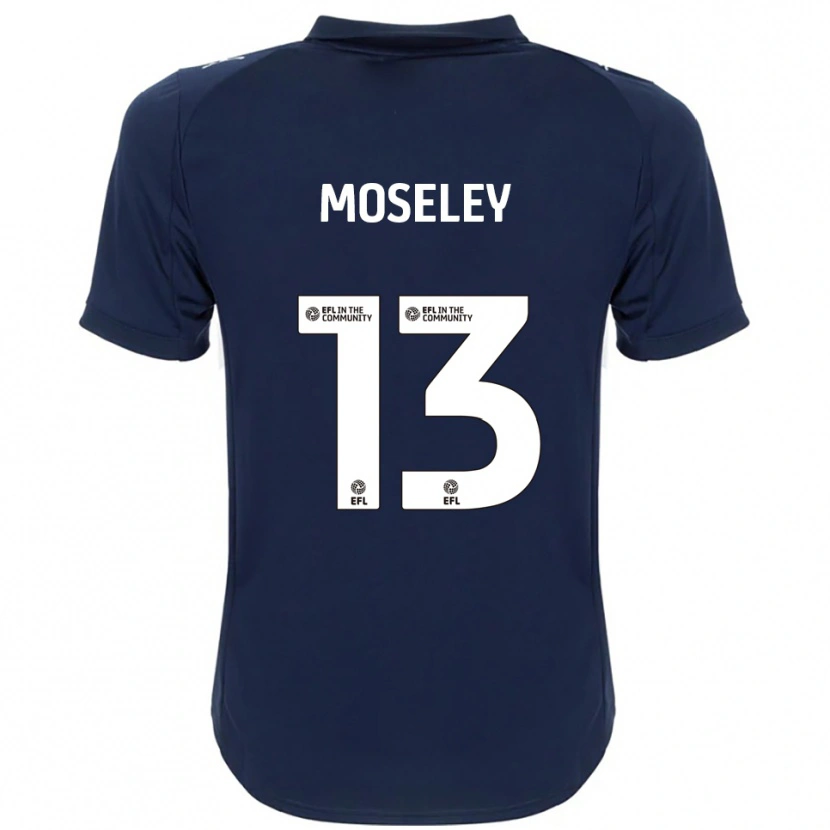 Danxen Damen Faye Moseley #13 Marine Weiß Auswärtstrikot Trikot 2025/26 T-Shirt