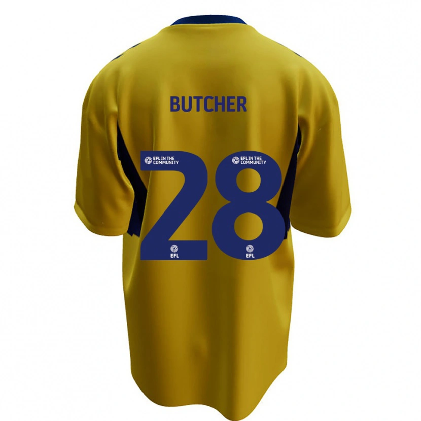 Danxen Damen Matt Butcher #28 Gelb Blau Auswärtstrikot Trikot 2025/26 T-Shirt