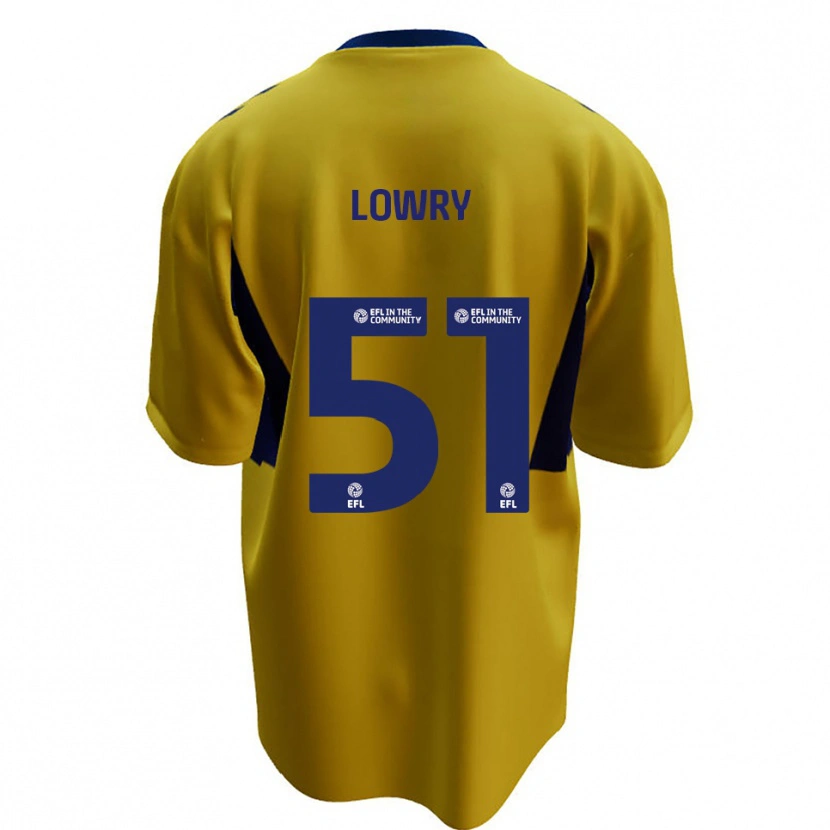 Danxen Damen Alex Lowry #51 Gelb Blau Auswärtstrikot Trikot 2025/26 T-Shirt