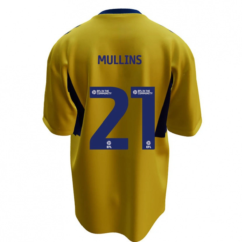 Danxen Damen Jamie Mullins #21 Gelb Blau Auswärtstrikot Trikot 2025/26 T-Shirt