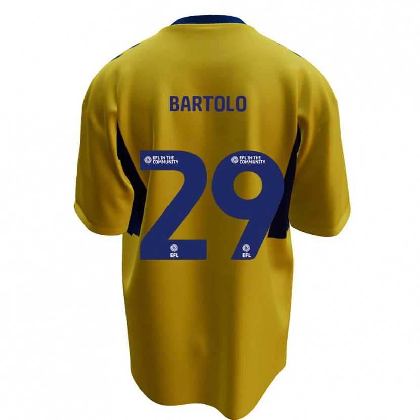 Danxen Damen Jaiden Bartolo #29 Gelb Blau Auswärtstrikot Trikot 2025/26 T-Shirt