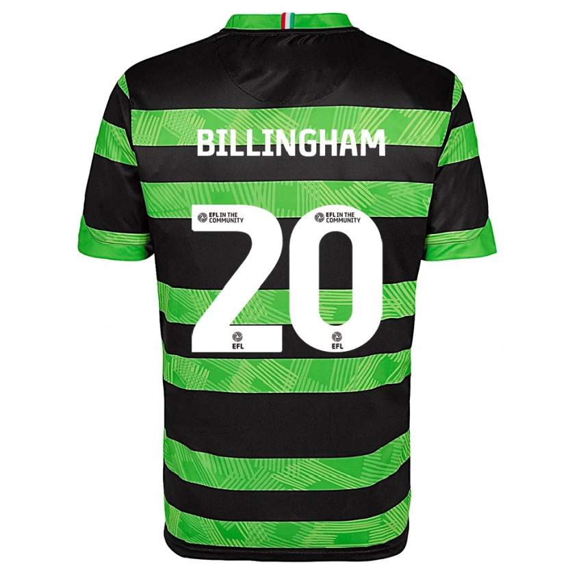 Danxen Damen Hannah Billingham #20 Schwarz Grün Auswärtstrikot Trikot 2025/26 T-Shirt