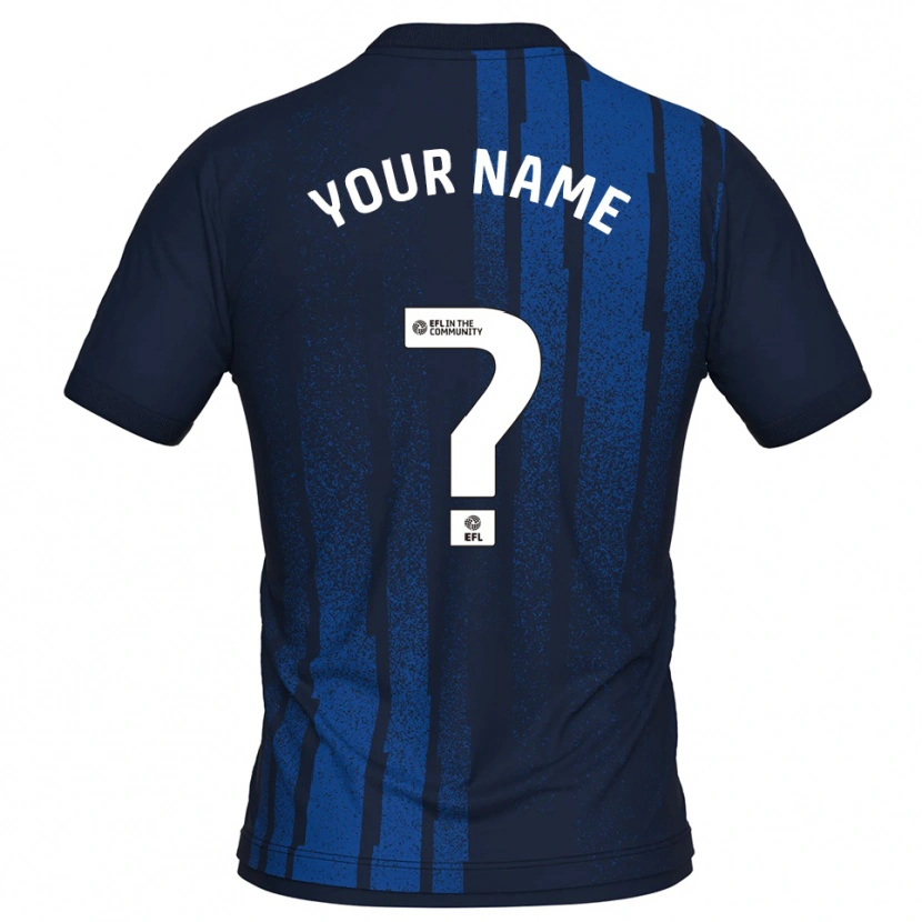 Danxen Damen Ihren Namen #0 Marine Weiß Auswärtstrikot Trikot 2025/26 T-Shirt