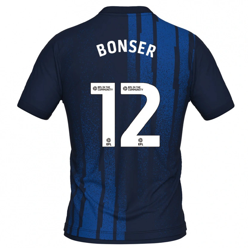 Danxen Damen Louis Bonser #12 Marine Weiß Auswärtstrikot Trikot 2025/26 T-Shirt