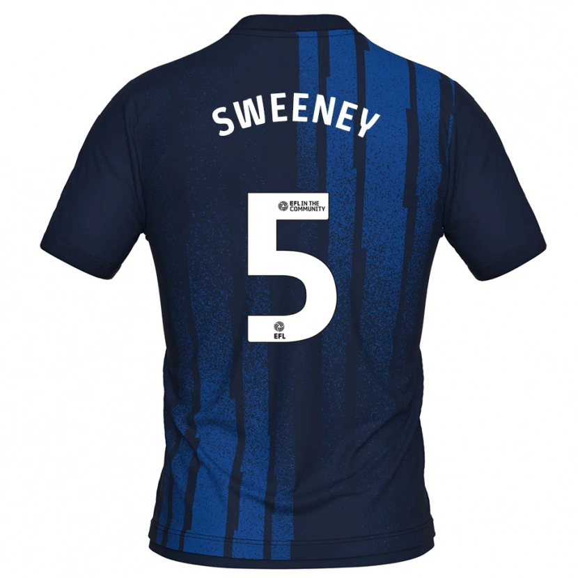 Danxen Damen Ryan Sweeney #5 Marine Weiß Auswärtstrikot Trikot 2025/26 T-Shirt