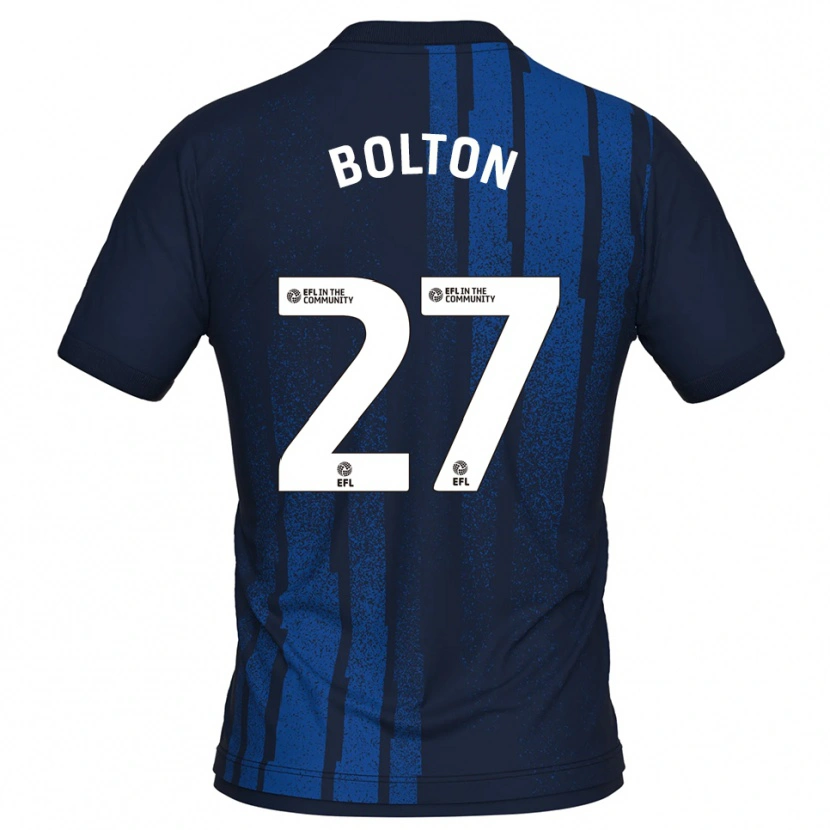 Danxen Damen Luke Bolton #27 Marine Weiß Auswärtstrikot Trikot 2025/26 T-Shirt