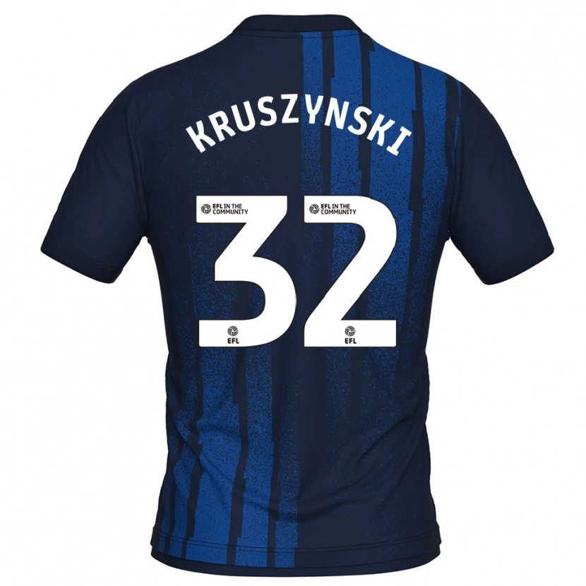 Danxen Damen Jakub Kruszynski #32 Marine Weiß Auswärtstrikot Trikot 2025/26 T-Shirt