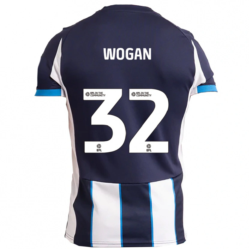 Danxen Damen Andrew Wogan #32 Weiß Marine Auswärtstrikot Trikot 2025/26 T-Shirt