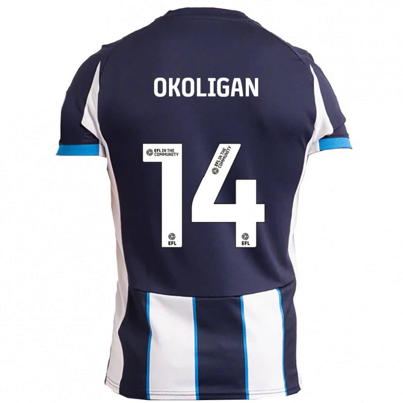Danxen Damen Desire Okoligan #14 Weiß Marine Auswärtstrikot Trikot 2025/26 T-Shirt
