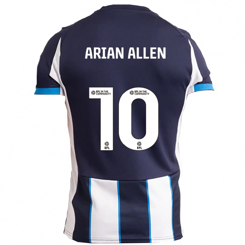 Danxen Damen Arian Allen #10 Weiß Marine Auswärtstrikot Trikot 2025/26 T-Shirt