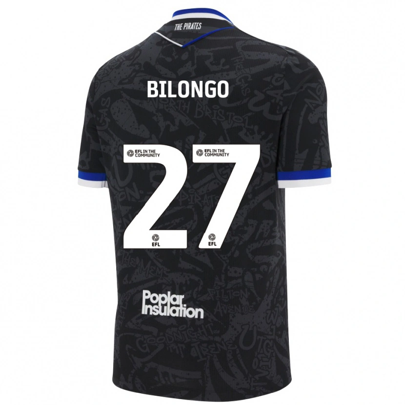 Danxen Damen Bryant Bilongo #27 Schwarz Weiß Auswärtstrikot Trikot 2025/26 T-Shirt