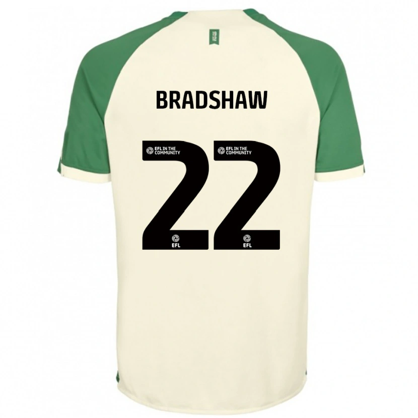 Danxen Damen Zak Bradshaw #22 Cremeweiß Grün Auswärtstrikot Trikot 2025/26 T-Shirt