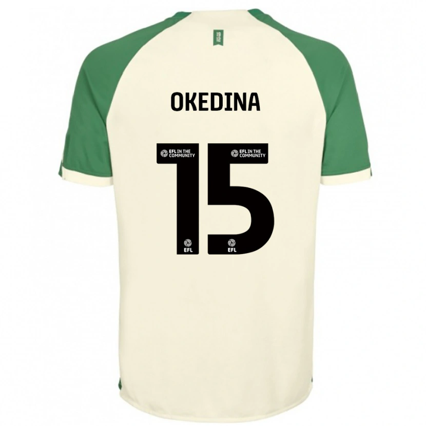 Danxen Damen Jubril Okedina #15 Cremeweiß Grün Auswärtstrikot Trikot 2025/26 T-Shirt