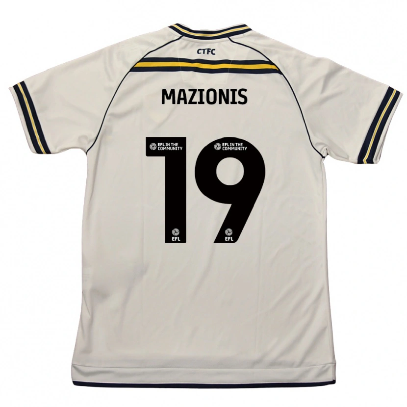 Danxen Damen Jokūbas Mažionis #19 Weiß Marine Auswärtstrikot Trikot 2025/26 T-Shirt