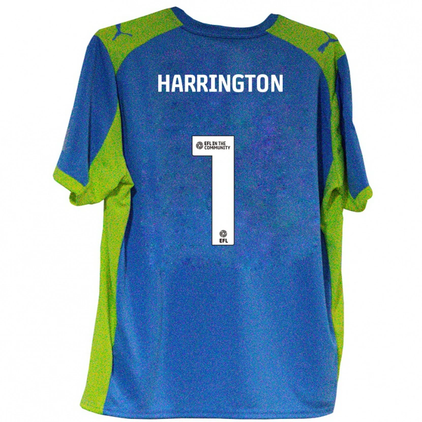 Danxen Damen David Harrington #1 Himmelblau Gelb Auswärtstrikot Trikot 2025/26 T-Shirt