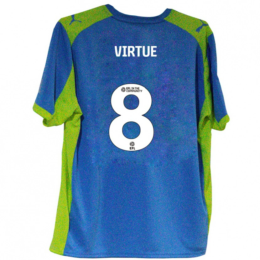 Danxen Damen Matty Virtue #8 Himmelblau Gelb Auswärtstrikot Trikot 2025/26 T-Shirt