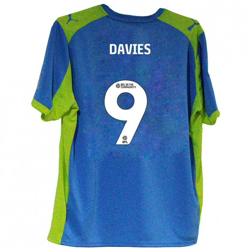 Danxen Damen Will Davies #9 Himmelblau Gelb Auswärtstrikot Trikot 2025/26 T-Shirt
