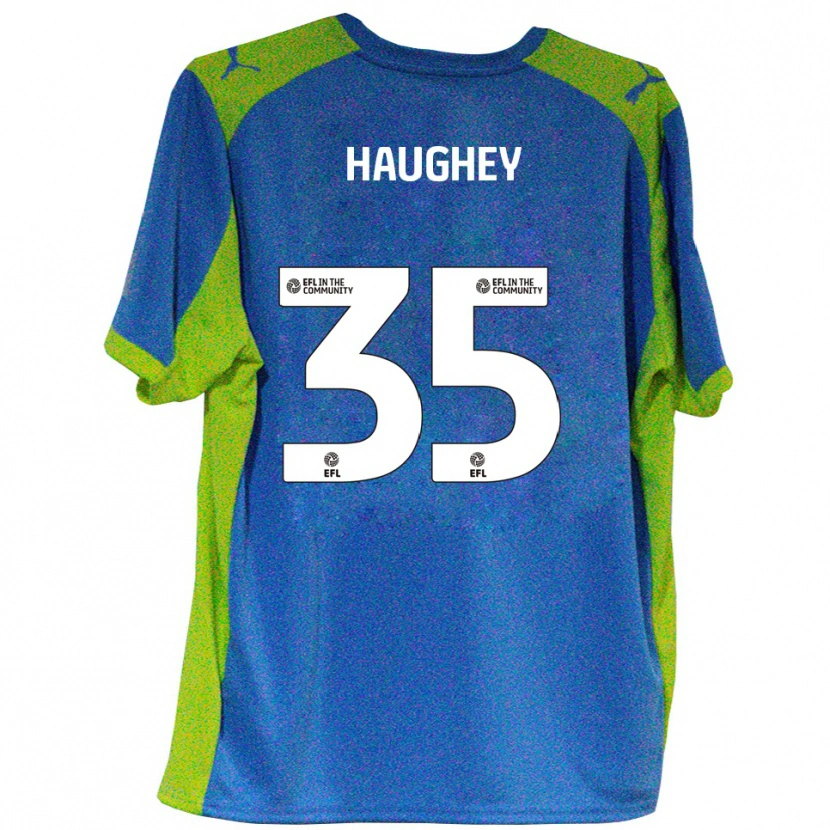 Danxen Damen Conor Haughey #35 Himmelblau Gelb Auswärtstrikot Trikot 2025/26 T-Shirt