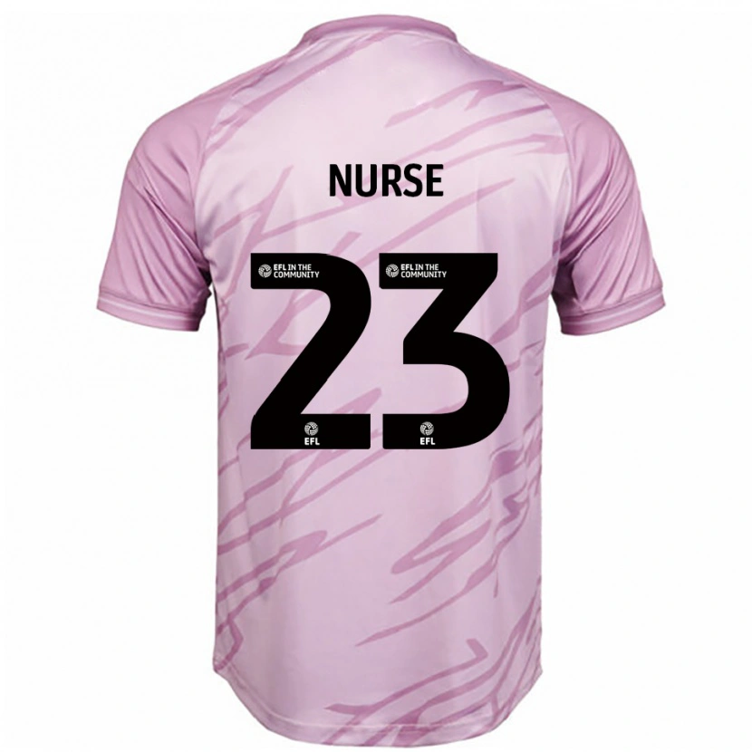 Danxen Damen George Nurse #23 Pink Schwarz Auswärtstrikot Trikot 2025/26 T-Shirt