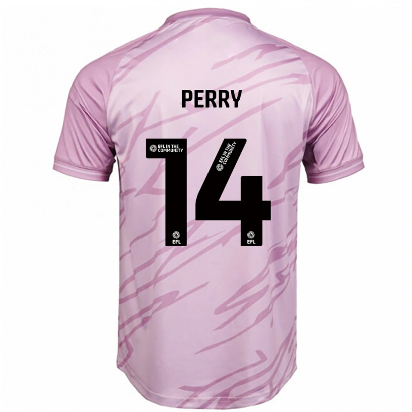 Danxen Damen Taylor Perry #14 Pink Schwarz Auswärtstrikot Trikot 2025/26 T-Shirt