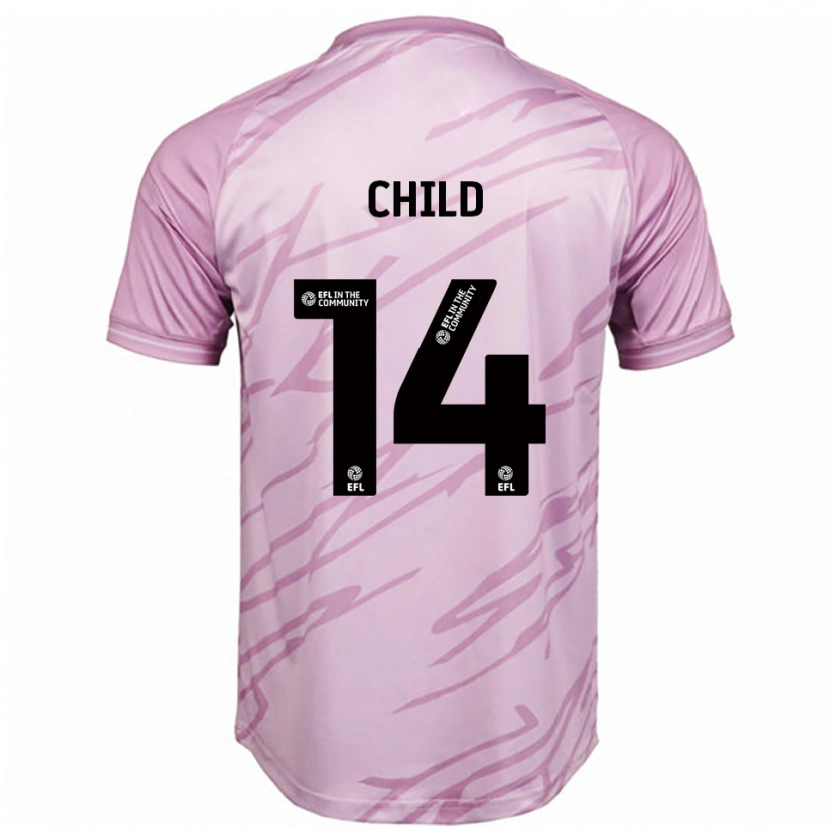 Danxen Damen Zoe Child #14 Pink Schwarz Auswärtstrikot Trikot 2025/26 T-Shirt