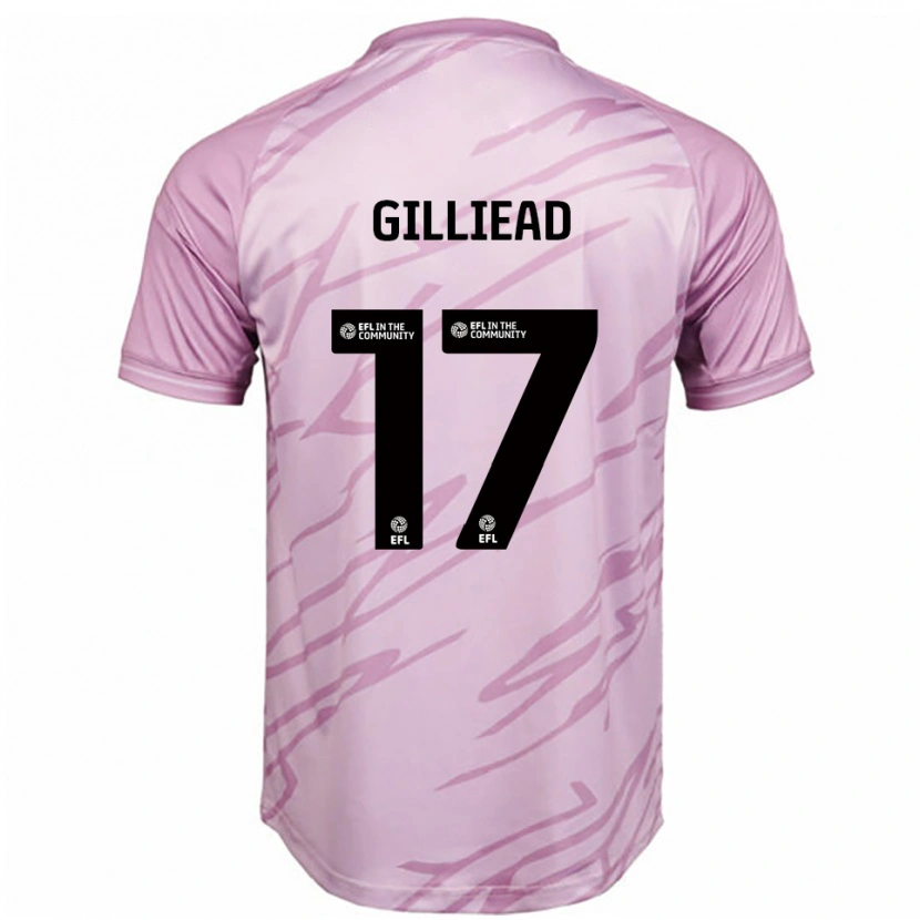 Danxen Damen Alex Gilliead #17 Pink Schwarz Auswärtstrikot Trikot 2025/26 T-Shirt