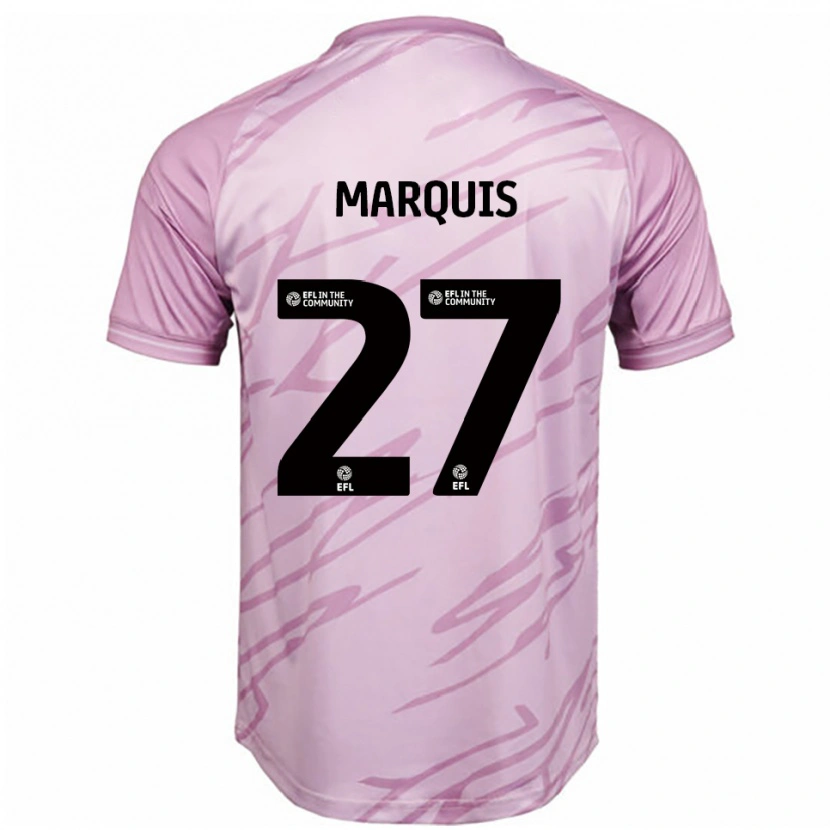 Danxen Damen John Marquis #27 Pink Schwarz Auswärtstrikot Trikot 2025/26 T-Shirt
