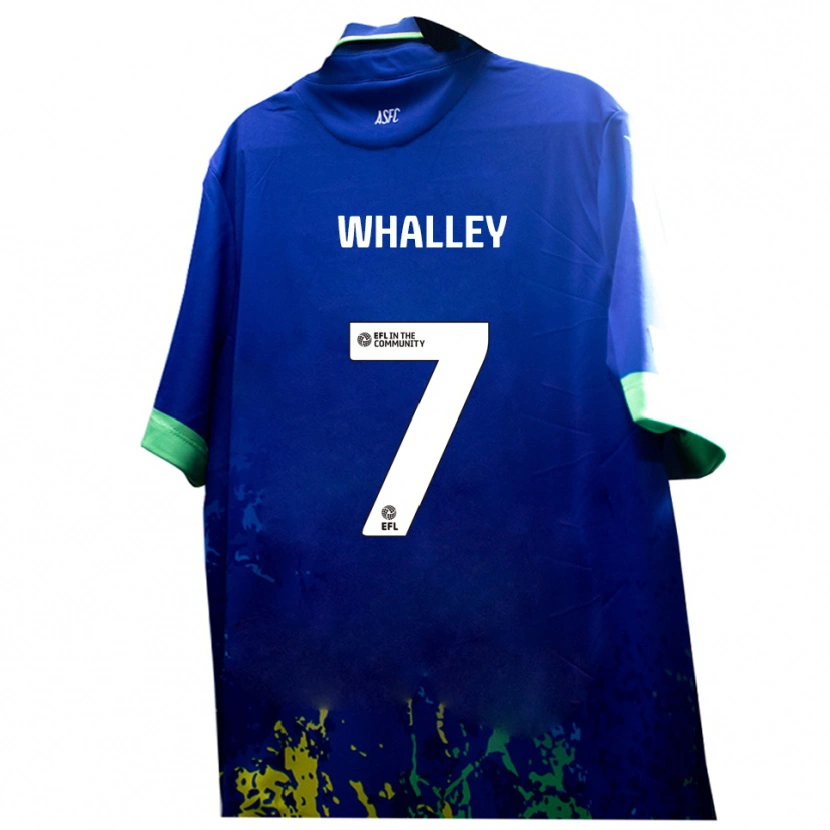 Danxen Damen Shaun Whalley #7 Blau Gelb Auswärtstrikot Trikot 2025/26 T-Shirt