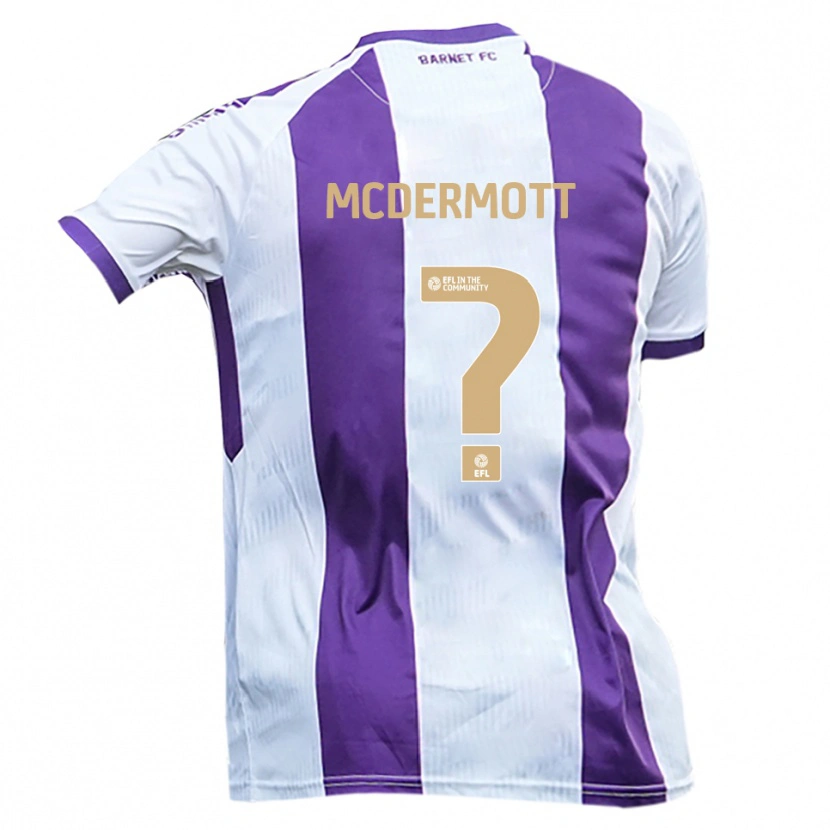Danxen Damen Sarah Mcdermott #0 Weiß Lila Auswärtstrikot Trikot 2025/26 T-Shirt