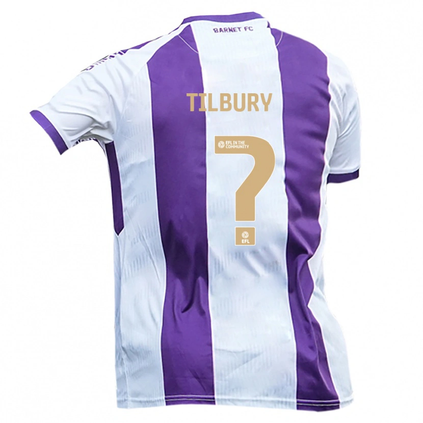 Danxen Damen Frankie Tilbury #0 Weiß Lila Auswärtstrikot Trikot 2025/26 T-Shirt