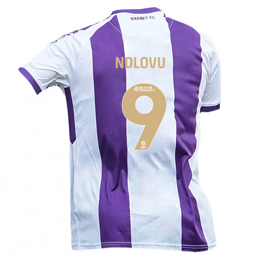 Danxen Damen Lee Ndlovu #9 Weiß Lila Auswärtstrikot Trikot 2025/26 T-Shirt