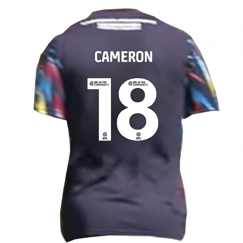 Danxen Damen Innes Cameron #18 Marine Gelb Rot Auswärtstrikot Trikot 2025/26 T-Shirt