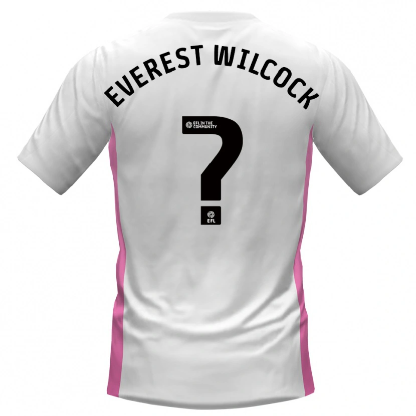 Danxen Damen Tom Everest Wilcock #0 Weiß Rot Auswärtstrikot Trikot 2025/26 T-Shirt