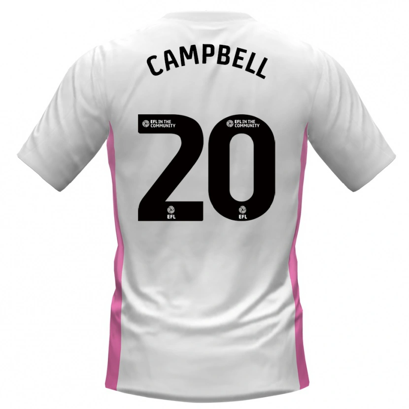 Danxen Damen Vontae Daley-Campbell #20 Weiß Rot Auswärtstrikot Trikot 2025/26 T-Shirt