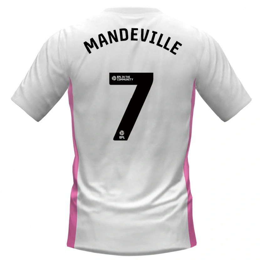 Danxen Damen Liam Mandeville #7 Weiß Rot Auswärtstrikot Trikot 2025/26 T-Shirt
