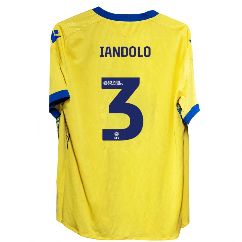 Danxen Damen Ellis Iandolo #3 Gelb Blau Auswärtstrikot Trikot 2025/26 T-Shirt