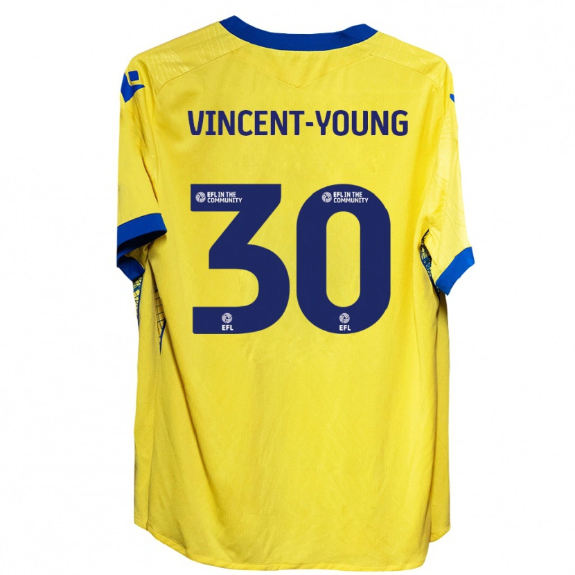 Danxen Damen Kane Vincent-Young #30 Gelb Blau Auswärtstrikot Trikot 2025/26 T-Shirt
