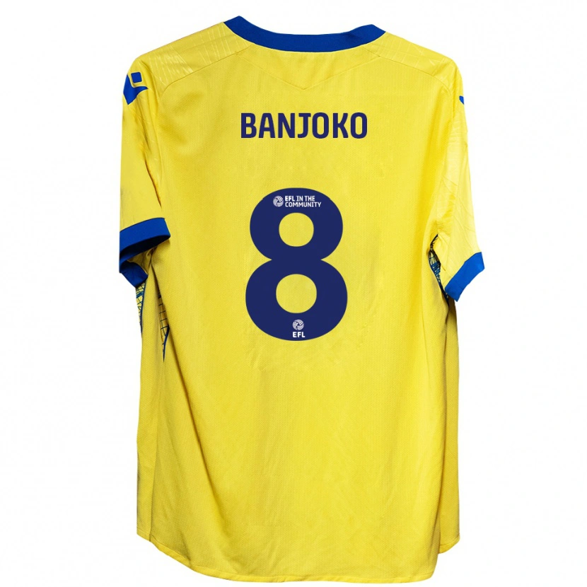 Danxen Damen Daniel Banjoko #8 Gelb Blau Auswärtstrikot Trikot 2025/26 T-Shirt