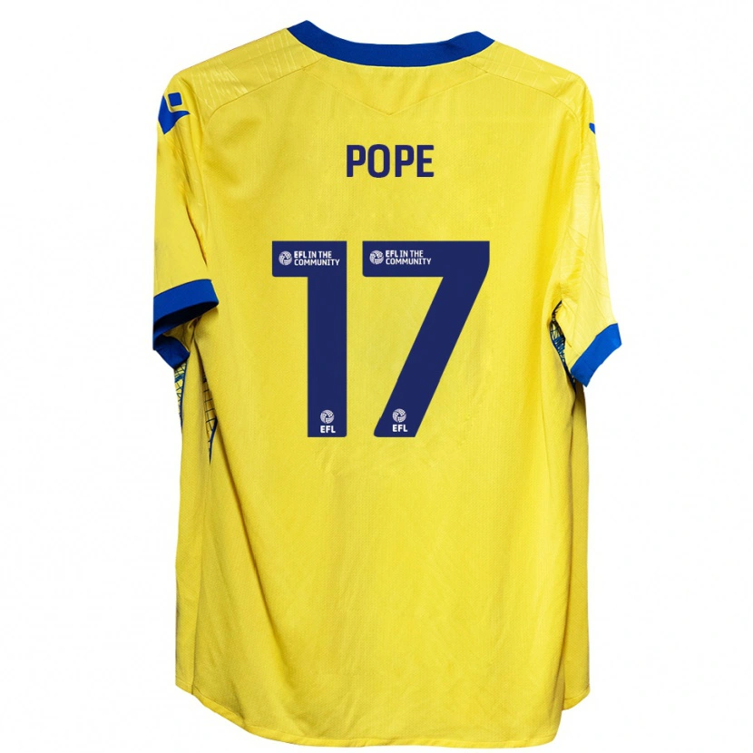 Danxen Damen Leah Pope #17 Gelb Blau Auswärtstrikot Trikot 2025/26 T-Shirt