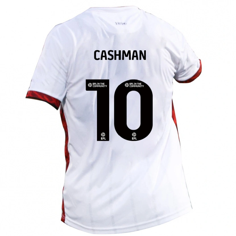 Danxen Damen Danny Cashman #10 Weiß Rot Schwarz Auswärtstrikot Trikot 2025/26 T-Shirt